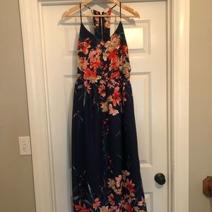 Pink Owl ModCloth Floral Maxi Dress